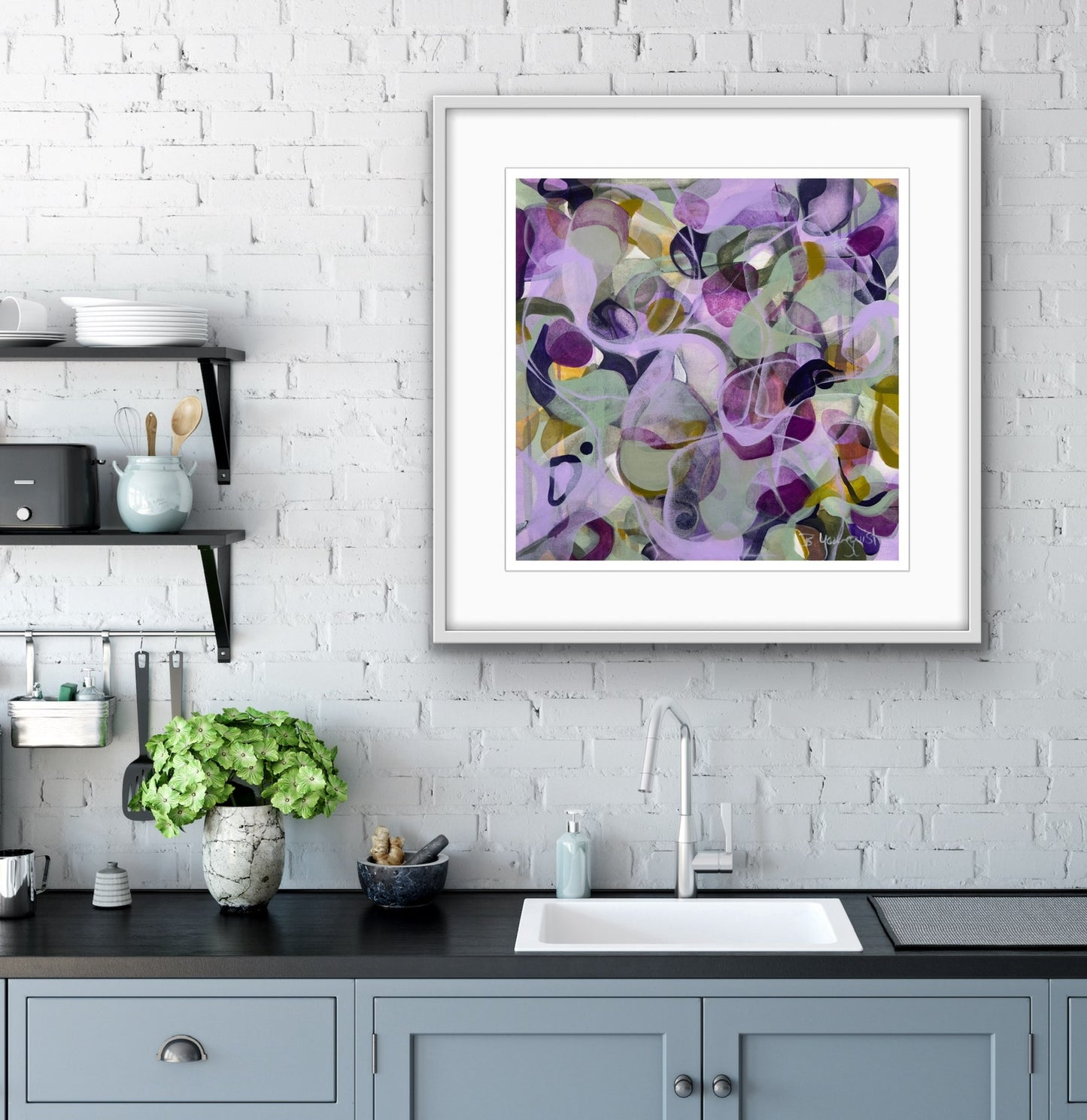 Lilac Sway Paper Print