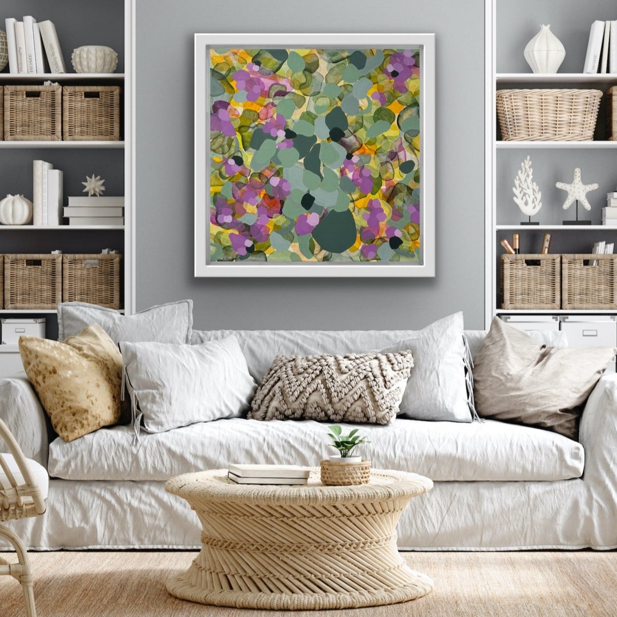 Wild Violets Canvas Print