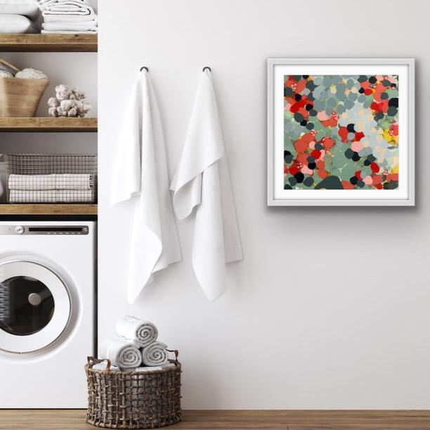 abstract-floral-framed-print-paper