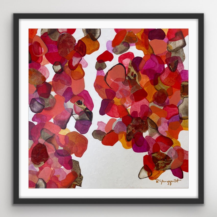 Framed-red-abstract-artwork-home-decor