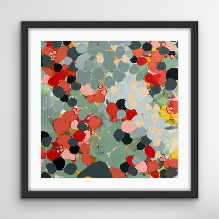 floral-abstract-black-framed-print