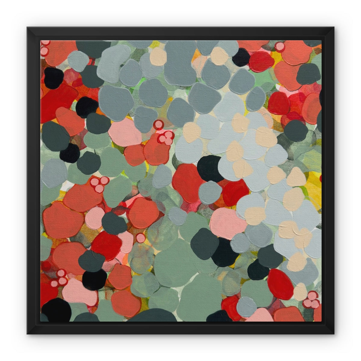 Impatiens-abstract-canvas-print-black-frame