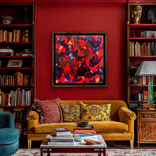 red-abstract-original-painting-home-decor