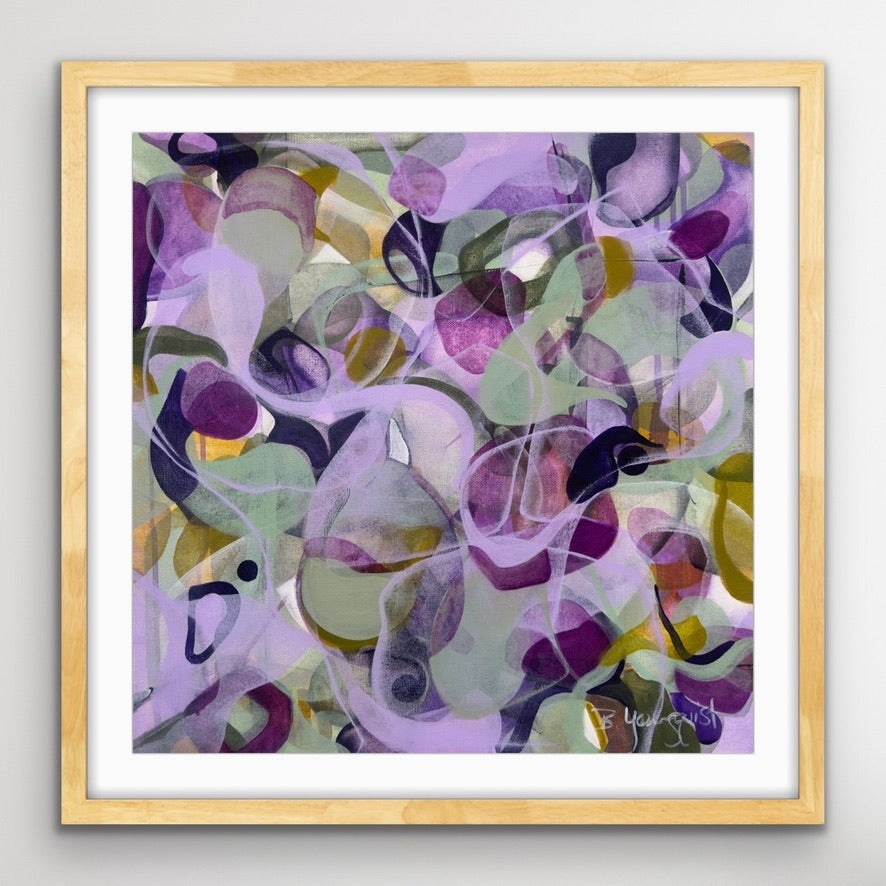 lilac-abstract-floral-paper-print-light-wood-frame