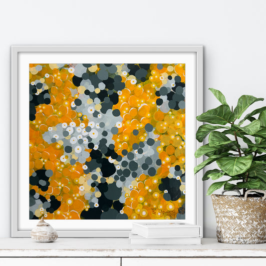 yellow-abstract-floral-framed-print-home-decor